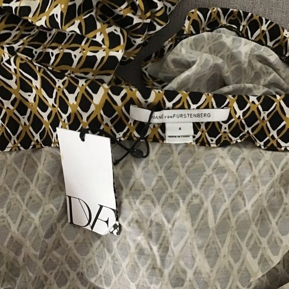 DVF wrap dress 100%silk NWT new julian - Picture 4 of 13